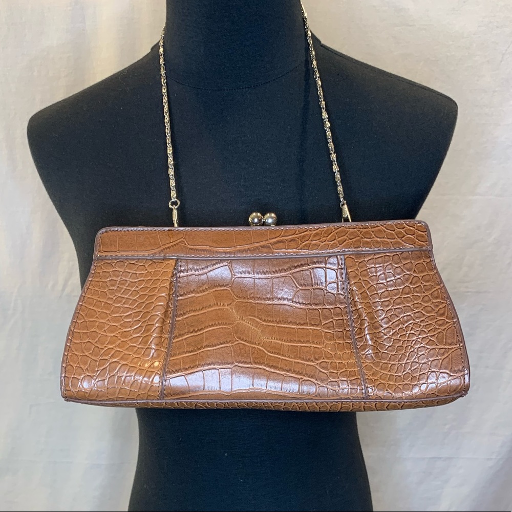 clutch/ small brown handbag